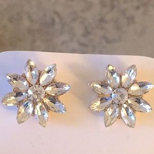 Floral Crystal Earrings